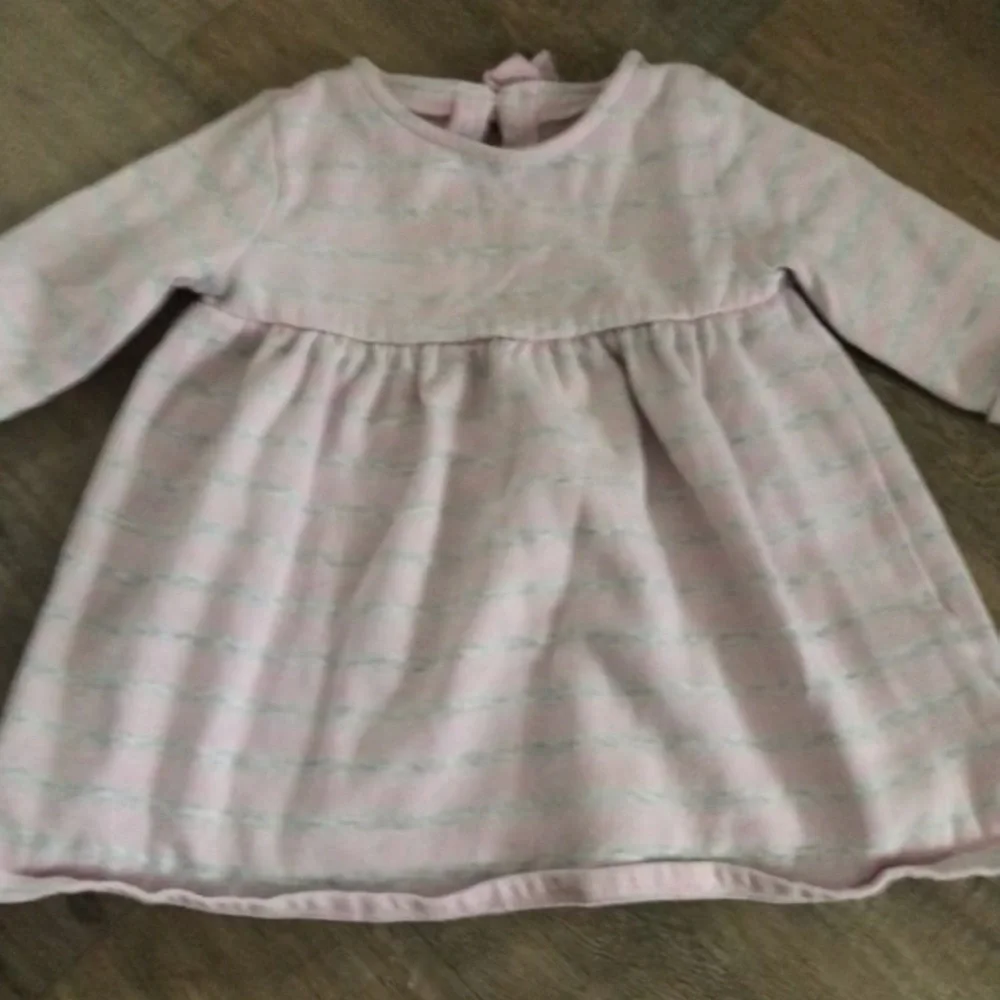 5/$25 Striped Sweater Dress Baby Girl Pink Gray